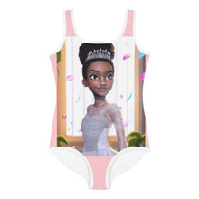 Load image into Gallery viewer, Girls&#39; Swimsuit:  Princess Swimsuit-One-Piece-For toddlers and young Kids Melanated Designs Kids (7543696130284)
