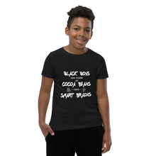 Load image into Gallery viewer, Youth Short Sleeve T-Shirt-Positive images For Black Boys Melanated Designs (7576683741420)
