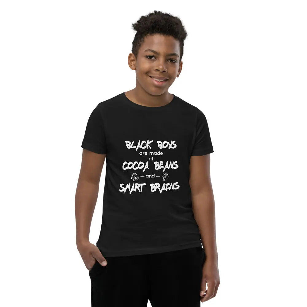 Youth Short Sleeve T-Shirt-Positive images For Black Boys Melanated Designs (7576683741420)