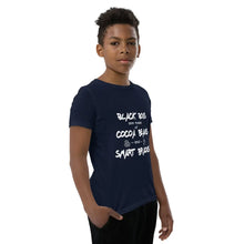 Load image into Gallery viewer, Youth Short Sleeve T-Shirt-Positive images For Black Boys Melanated Designs (7576683741420)
