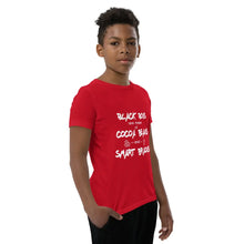 Load image into Gallery viewer, Youth Short Sleeve T-Shirt-Positive images For Black Boys Melanated Designs (7576683741420)
