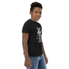 Load image into Gallery viewer, Youth jersey t-shirt For Boys Melanated Designs (7576682627308)
