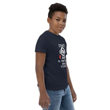 Load image into Gallery viewer, Youth jersey t-shirt For Boys Melanated Designs (7576682627308)
